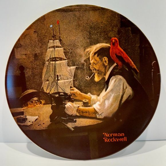 Knowles Other - Norman Rockwell Heritage Collection "The Ship Builder" Knowles Collectible Plate